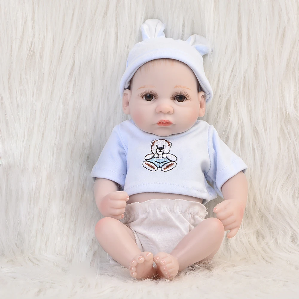 

KEIUMI 11'' Lovely Peanut Reborn Dolls Babies Realistic Newborn Baby Boy Full Silicone Body Dolls Reborn For Kids Birthday Gift