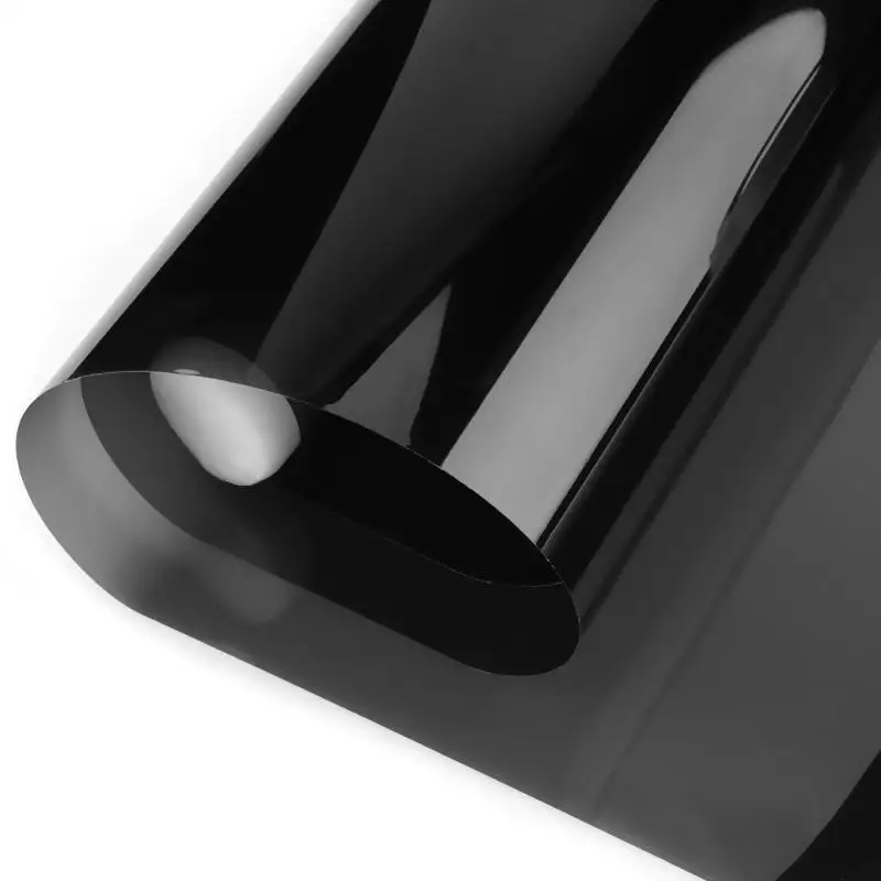 VODOOL 600 см x 50 см Автомобильная оконная Тонирующая пленка VLT черный рулон авто боковые окна солнечная УФ-Защитная Наклейка домашний дом стеклянная Тонирующая пленка
