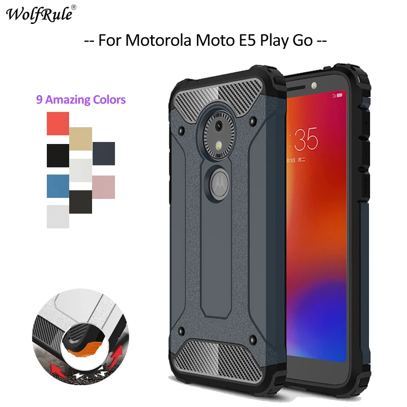 

For Cover Motorola Moto E5 Play Go Case TPU & PC Armor Bumper Protective Phone Case For Motorola Moto E5 Play Go Cover 5.84''