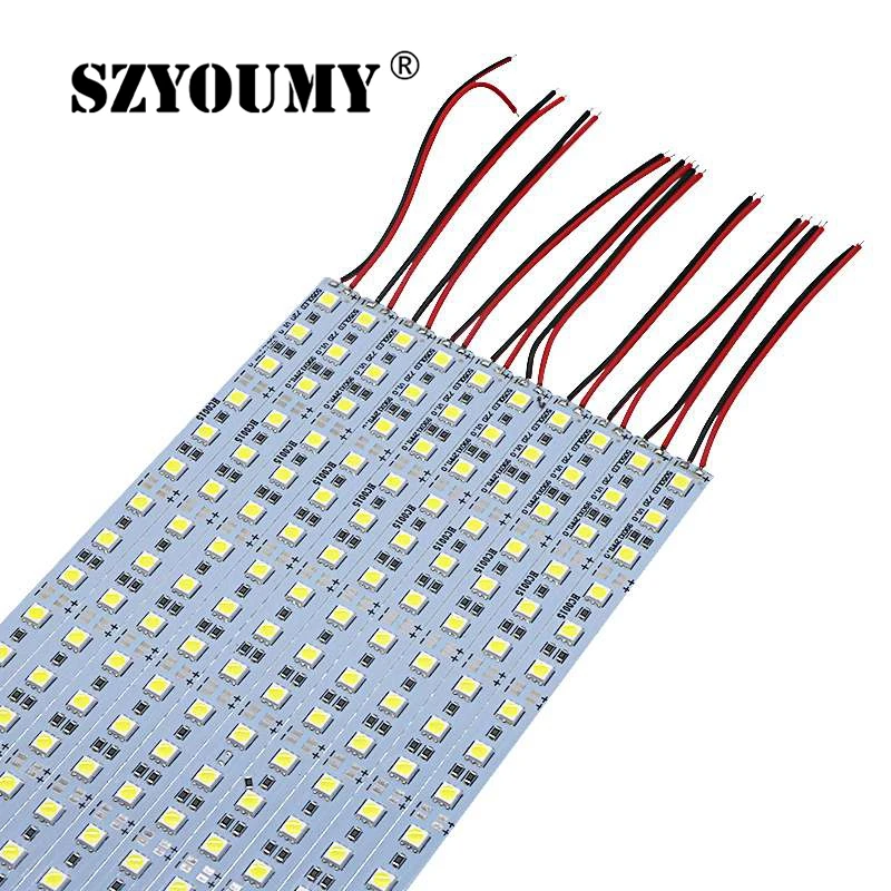 SZYOUMY 50 шт./лот 36 светодиодов 0 5 м 72 светодиода 1 светодиодная полоса освещения 5050 SMD