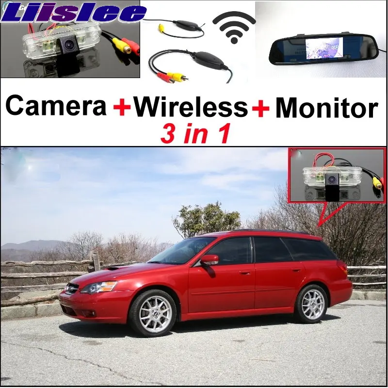 

Liislee 3 in1 Special Rear View Camera + Wireless Receiver + Mirror Monitor Easy DIY Parking System For Subaru Liberty MK4