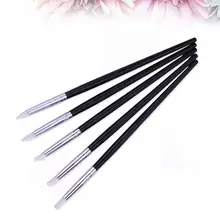 5 шт. стоматологические Силиконовые кисти ручки стоматологический инструмент для придания формы зубу для клея композитные смолы цемента фарфоровые зубные инструменты для стоматолога