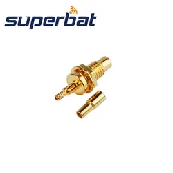 Superbat 50 Ом SMC Jack женский прямо обжимной разъем крепления для 1.13mm1.37mm крепление кабеля