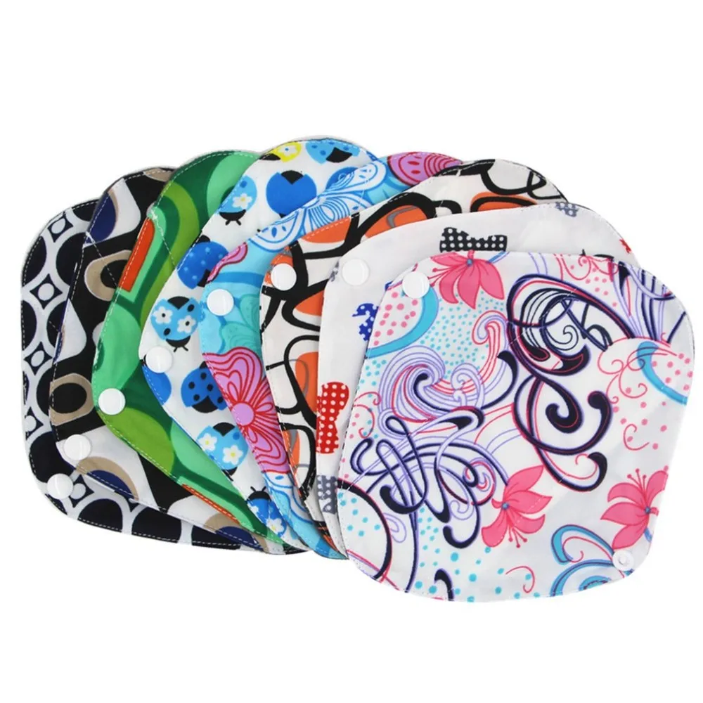 1Pc Washable Organic Reusable Bamboo Cloth Menstrual Pads Lady Cloth Pad Feminine Hygiene Pad Sanitary Pads 2