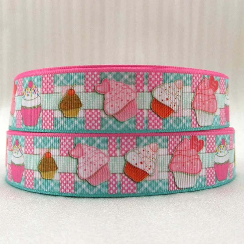 

10Y43591 1"(25mm) cake ribbon high quality printed polyester ribbon 10 yards, DIY handmade materials, wedding gift wrap