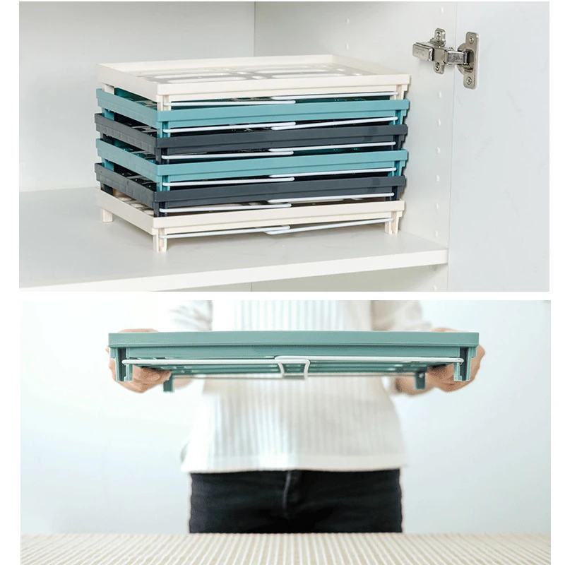 New Foldable Rack For Multi Fold Storage And Consolidation Shelf Makeup