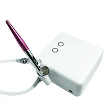 0,2& 0,3 ММ Аэрограф две скорости компрессора двойного действия спрей модель оружия флеш тату торт краска пульверизатор для ногтей искусство тела Sparying комплект