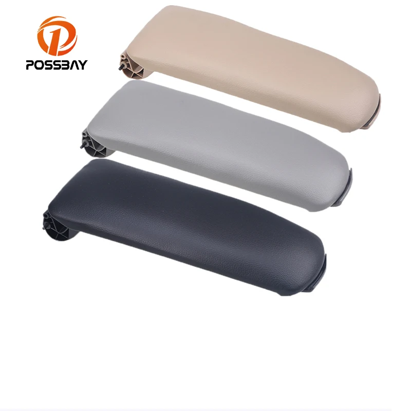 POSSBAY PU Leather Car Armrest Cover Lid Center Console for Volkswagen