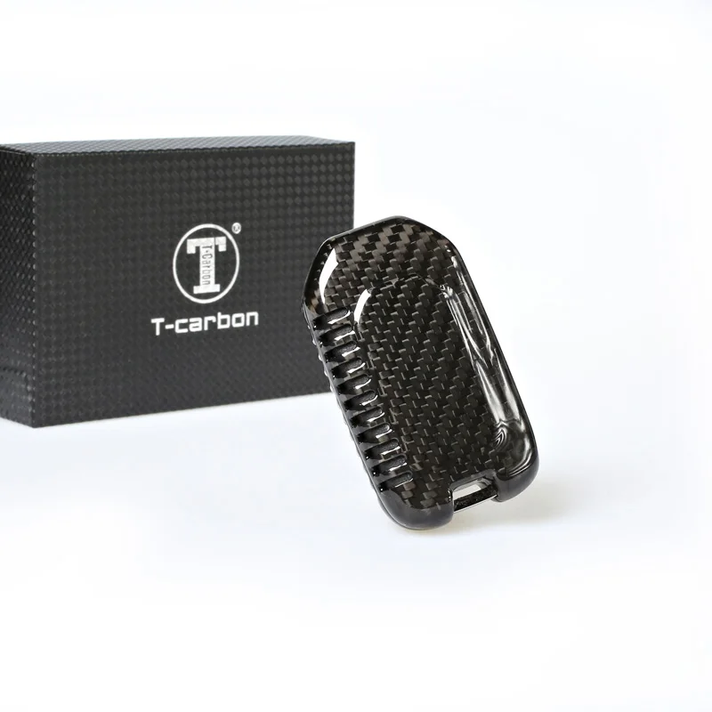 T-CARBON углеродного волокна Ключ Защитный чехол для Honda