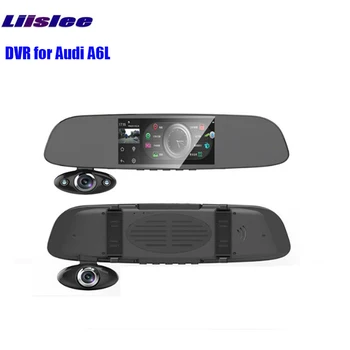 

LiisLee 2019 new 5 inch driving recorder DVR For Audi A6L HD night vision rearview mirror 170 degree wide angle