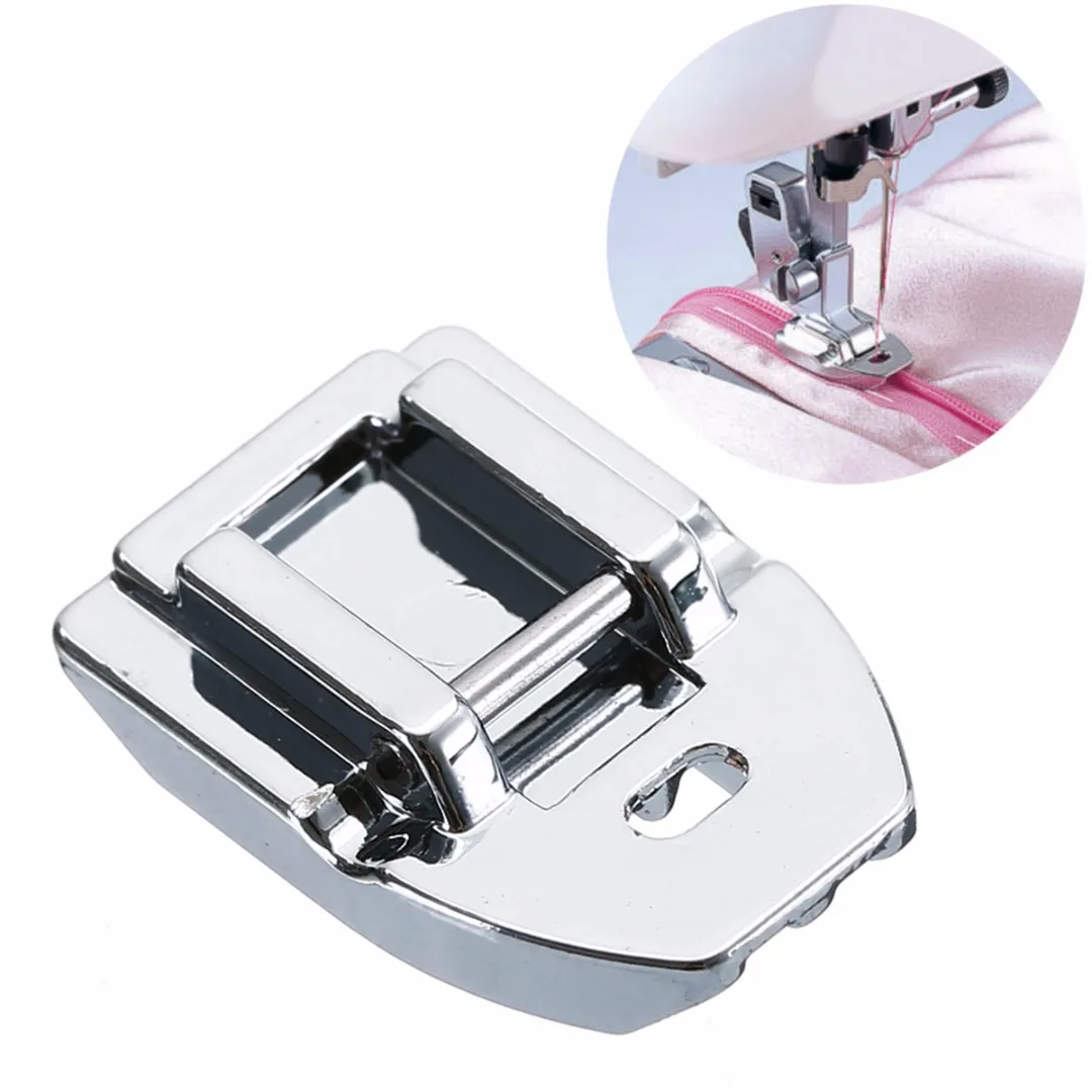1pc Household Multifunctional Invisible Zipper Foot for Singer Brother 7306A Presser Foot Mayitr Sewing Machine Parts