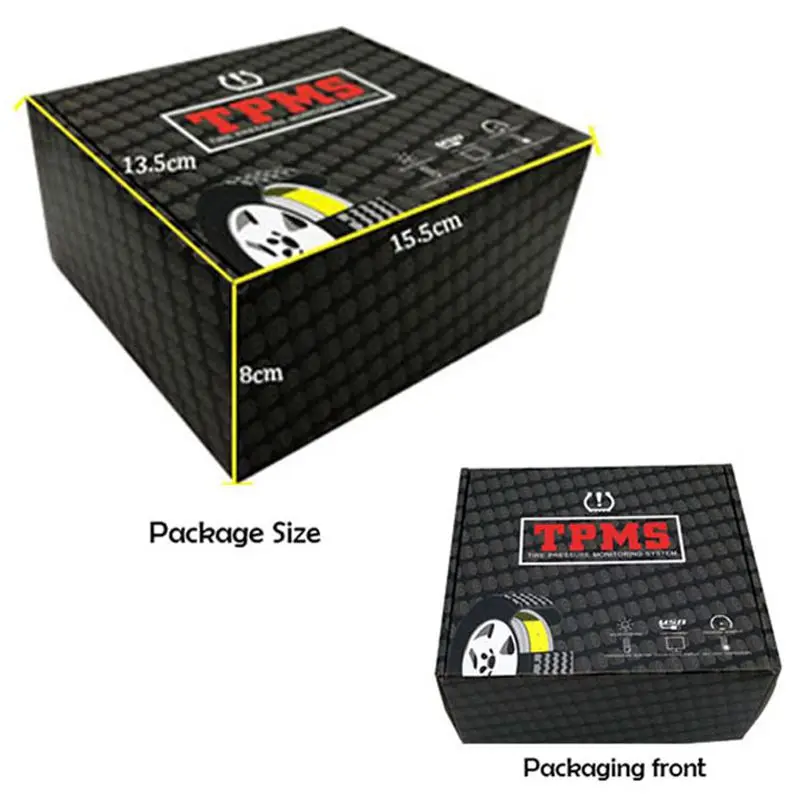 

Car Solar Powered TPMS Car Tire Pressure Monitor System Wireless 4 Internal Sensors Color digital screen