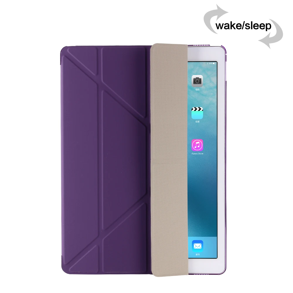 Najtaniej GOLP przerzuć pokrywa dla iPad Pro 12.9 przypadku PU skóra przezroczysty PC powrót Tablet inteligentne skrzynki pokrywa dla iPad Pro 12.9 \