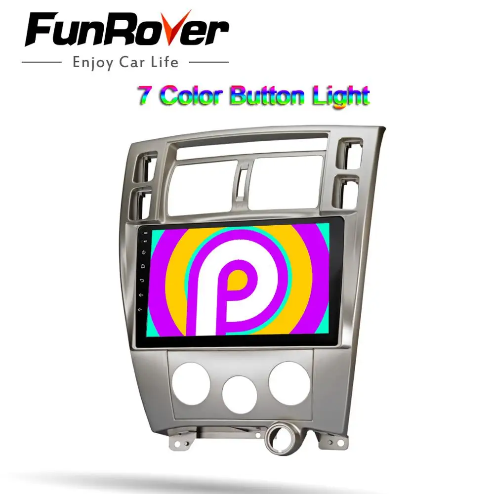 Pаспродажа FUNROVER 2.5D + ips Штатная магнитола для Хендай Туксон 1 Hyundai Tucson 1 2004 2006 2007 2008 2009 Android 9.0, 4 ЯДЕР,DSP 2DIN автомагнитола 2 DIN DVD font b GPS b font мультимедиа автомобиля голо...