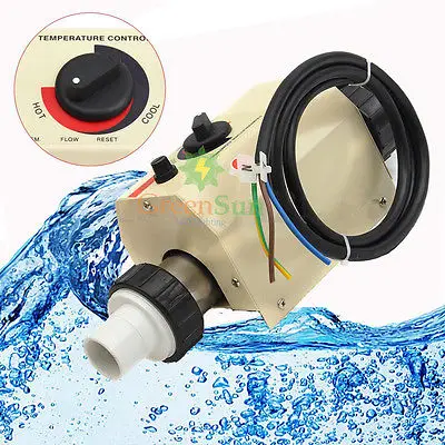 2KW 220V Swimming Pool and SPA Hot Tub Electric Heater Heating Thermostat Temperature Control | Инструменты