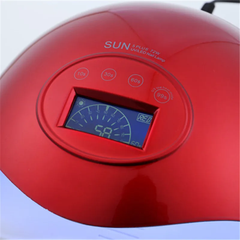 Сушилка для ногтей SUN 5Plus 72 Вт 36 шт. УФ светодиодная лампа всех лаков гель