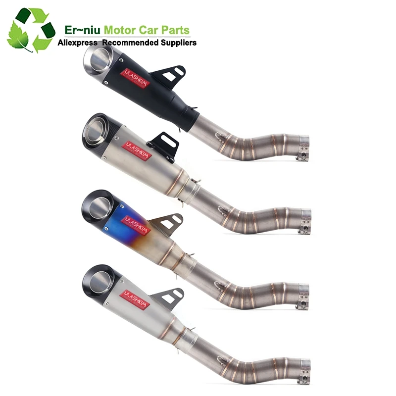 

GSXR1000 GSX R1000 GSXR 1000 Motorcycle Exhaust Modified Middle Link Pipe Full System Slip-On For suzuki GSXR1000