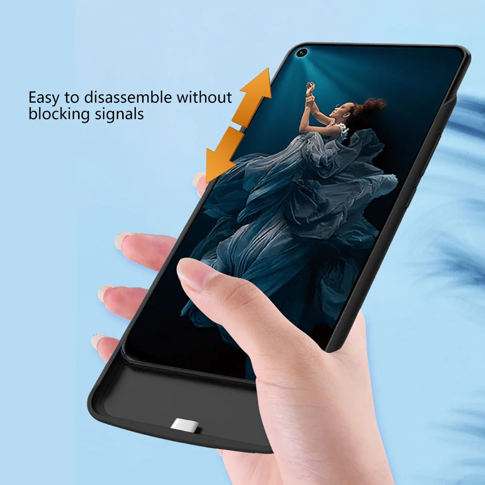 Для huawei Honor 20 чехол для зарядного устройства 6500 мА/ч внешний портативный тонкий