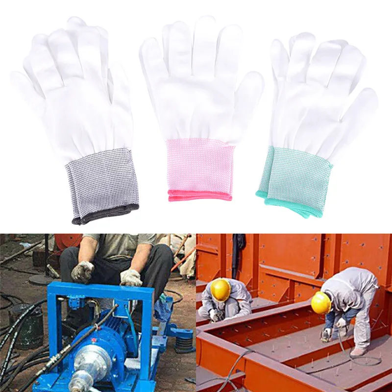 1pair Antistatic Gloves Anti Static ESD Electronic Working Gloves pu coated palm coated finger PC Antiskid for Finger Protection