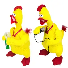 Электрический смешной плюшевый вариант пения плача кричащий цыпленок игрушка кукла
