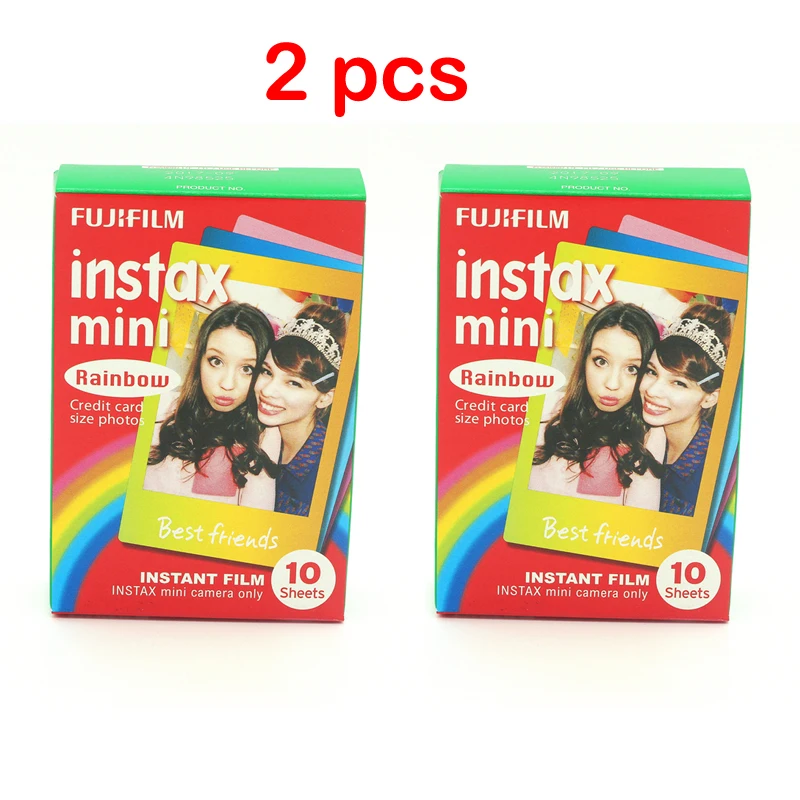 2 шт. оригинальная пленка Fujifilm Instax Mini Instant Cartoon Rainbow 2 упаковки для polaroid Mini 7s 8 25 50s 90