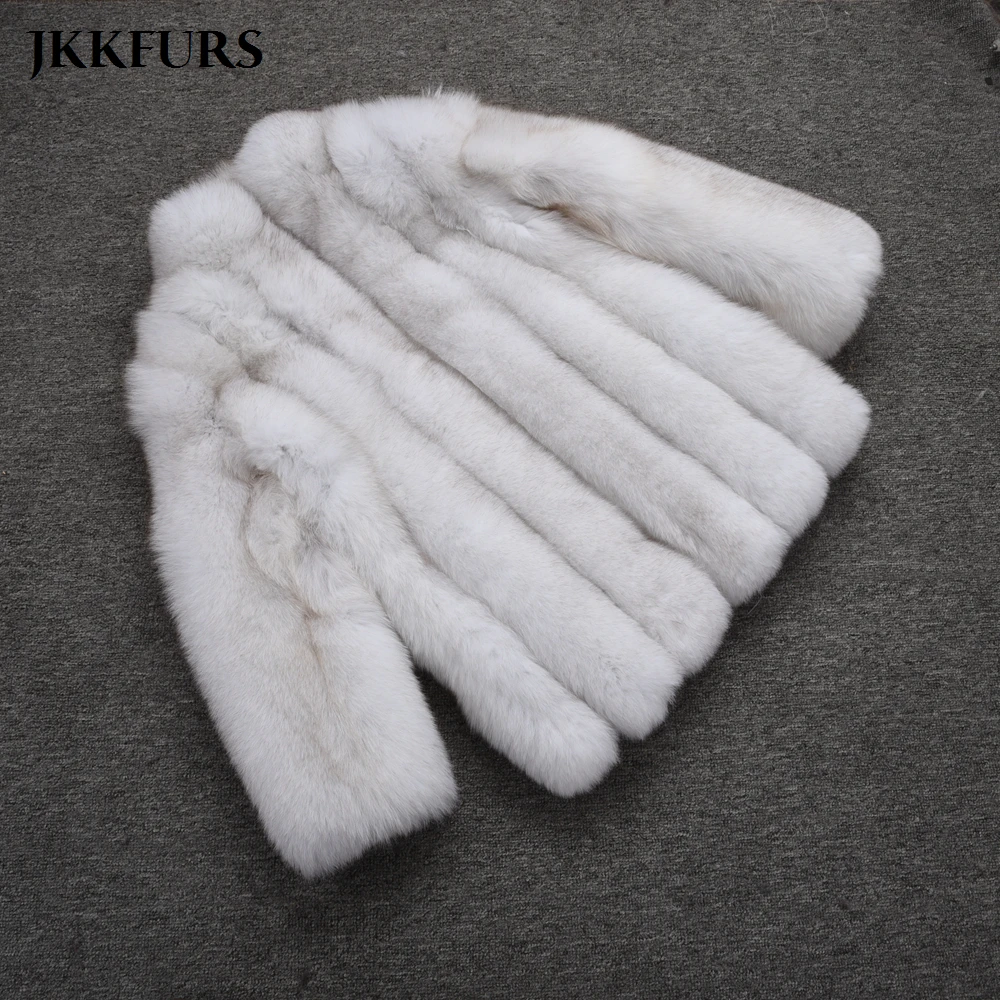 

New Arrivals Women's Winter Full Pelt Real Fox Fur Coat Genuine Natural Fur Jacket Thick Warm Luxury Fur Outwear S7351