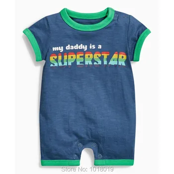 

New 2019 Summer 100% Cotton Ropa Bebe Brand Newborn Baby Boys Clothing Creepers Jumpsuits Short Sleeve Rompers Baby Boys Clothes
