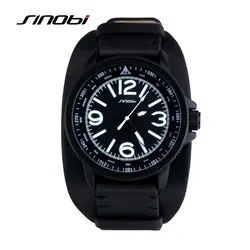 Sinobi моды черный нержавеющая полный Сталь ремешок Relogio Мужской часы Для мужчин наручные кварцевые спортивные часы Водонепроницаемый Montre Homme
