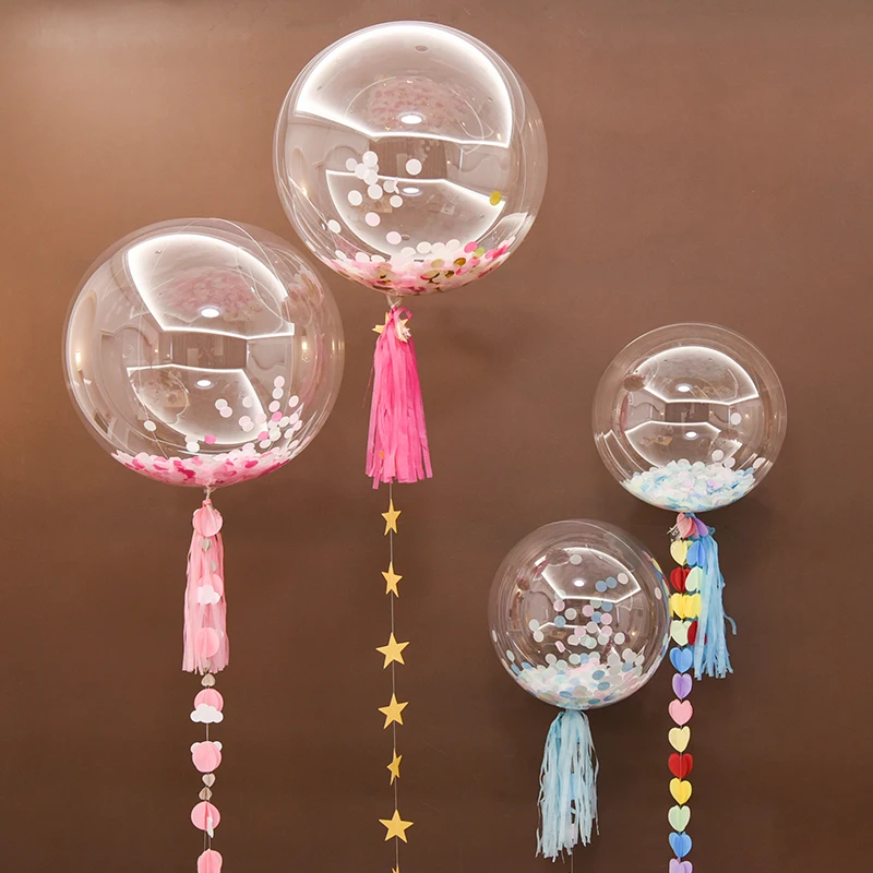 2 piezas No se arruga BoBo globo de PVC transparente claro Globos de cumpleaños boda matrimonio decoración de la fiesta de helio inflable Globos 2 piezas No se arruga BoBo globo de PVC transparente claro Globos de cumpleaños boda matrimonio decoración de la fiesta de helio inflable Globos