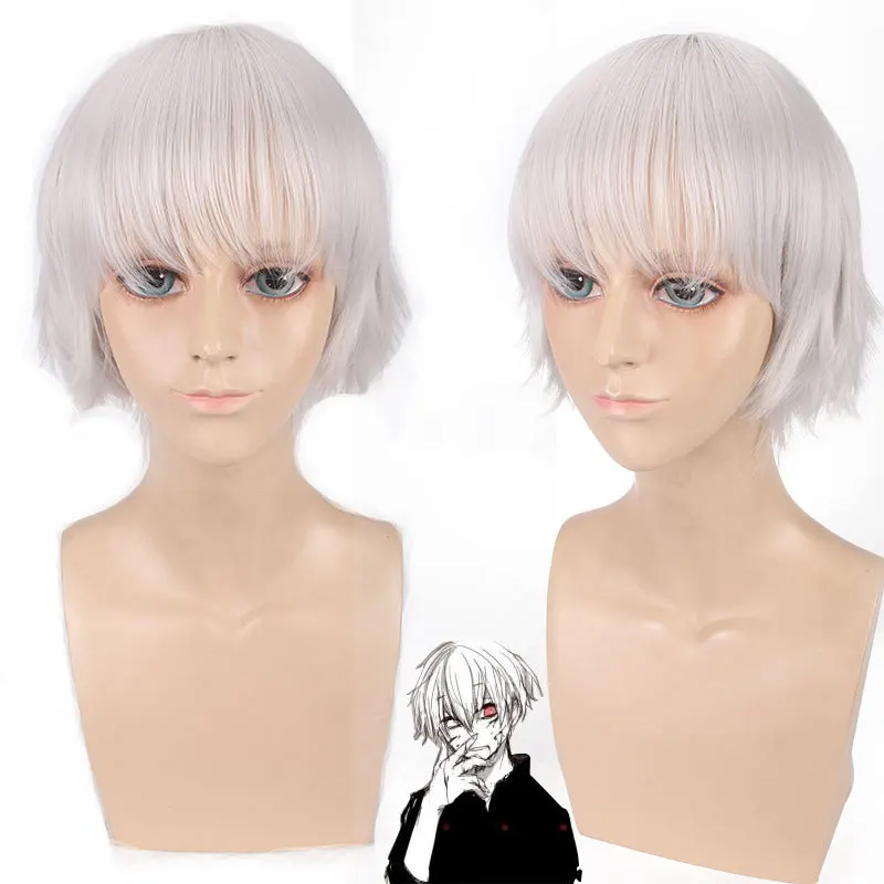 Аниме Tokyo Ghoul Kaneki Ken костюмы для косплея синтетические парики волосы худи шорты