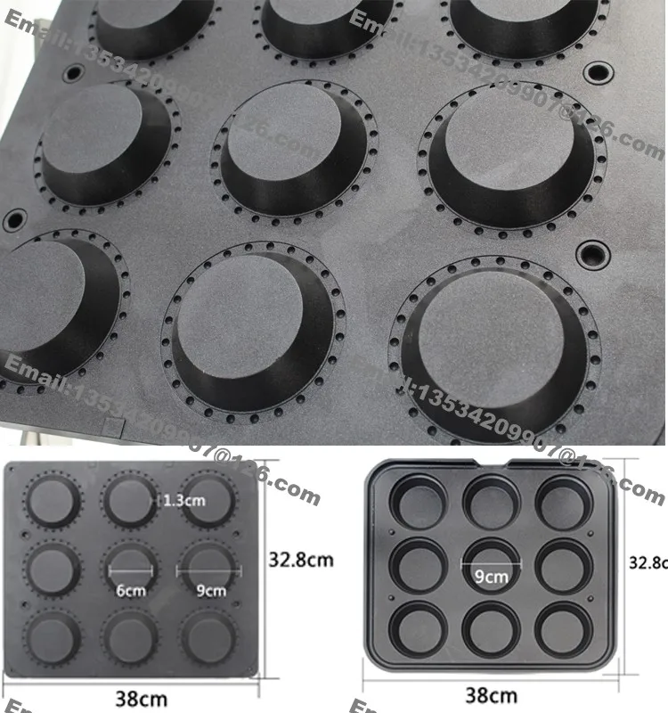 Сверхмощный антипригарный 110 v 220 v Электрический 3," Круглый Tart Shell машина Tartlet Maker Baker