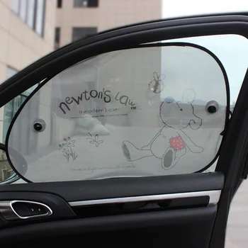 

Cartoon Car Side Window Sun Shade Protector Protect Your Child From The Sun Glare And UV Rays Automotive Windshield Visor