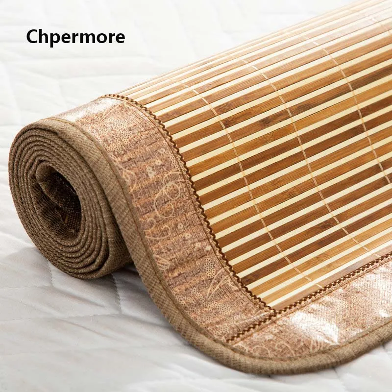 Chpermore 100% الطبيعي الخيزران المراتب متعددة وظيفة الوجهين طوي الصيف الباردة فراش الملك الملكة التوأم بالحجم الكامل