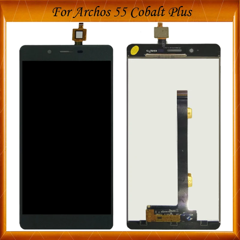 

100% Tested LCD Display For Archos 55 Cobalt Plus LCD Display Screen With Touch Screen Assembly Black Grey Gold Color IN Stock