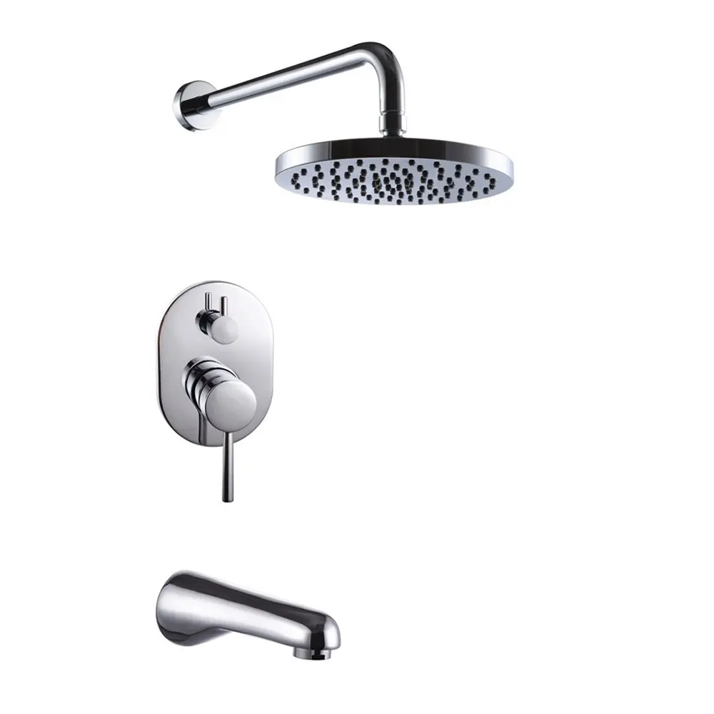 Wall mounted Bathroom Single Handle Shower Faucet set Trim Valve ... Wall mounted Bathroom Single Handle Shower Faucet set Trim Valve ...