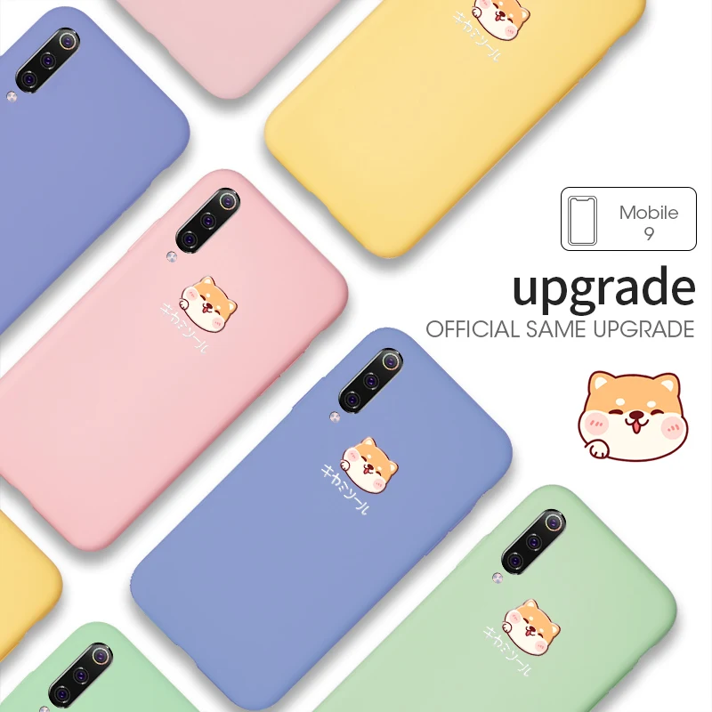 

ASINA Cute Dog Liquid Silicone Case For Xiaomi Redmi Note 7 A2 7 Plain Clear Cover For Xiaomi Mi 8 Lite Mi 9 SE Fundas Capas