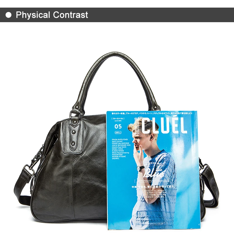 8 men travel bag genuine leather