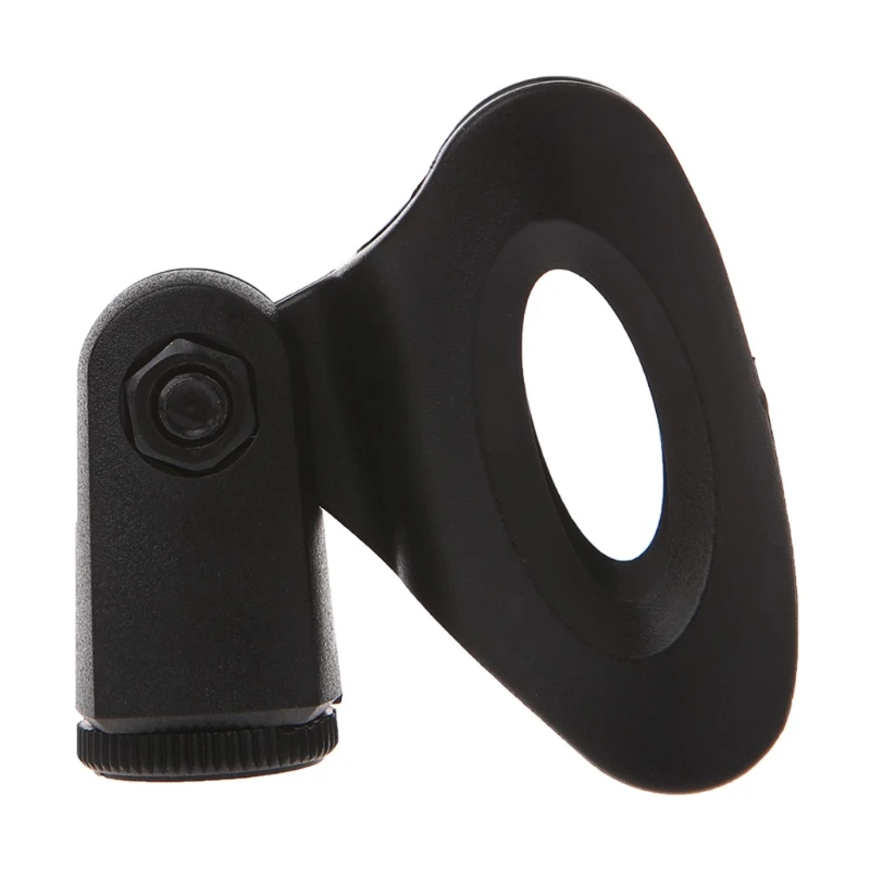 Гибкий черный резиновый микрофон пластиковый зажим держатель подставка для микрофона крепление аксессуар