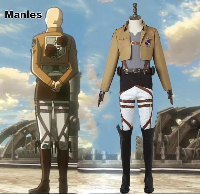 Anime Shingeki no Kyojin Ataque de Vestuario en Titán Punto Pixis