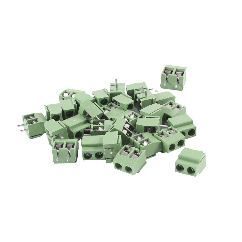 

30Pcs New 2 Pole 5mm Pitch PCB Mount Screw Terminal Block 8A 250V _WK