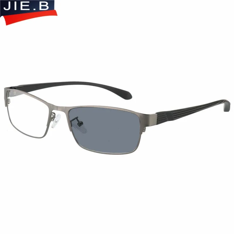 

2018 New Design Titanium alloy Outdoor Photochromic Reading Glasses Men Sun Automatic Discoloration Presbyopia Hyperopia Glasse