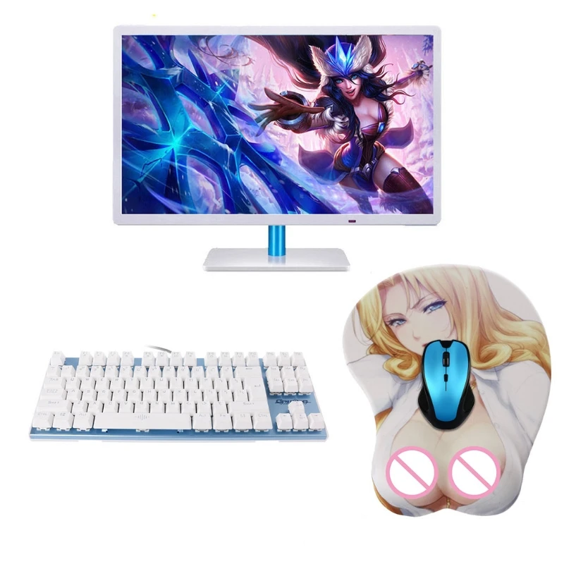 

3D Mouse Pad Anime Person Creative Design Silicone Mouse Pad Creative Wrist Rest Support