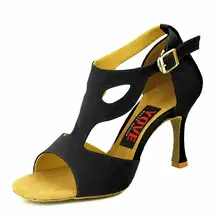 YOVE стиль w146-20 танцевальная обувь Бачата/Сальса крытый и открытый Женская танцевальная обувь