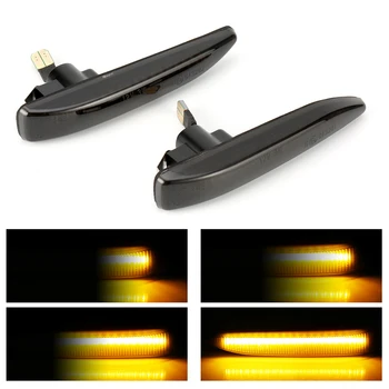 

2 Pieces Car LED Side Marker Light Dynamic Flowing Sequential Indicator Lamp Auto Turn Signal Light For BMW 7 Series E65 E66 E67