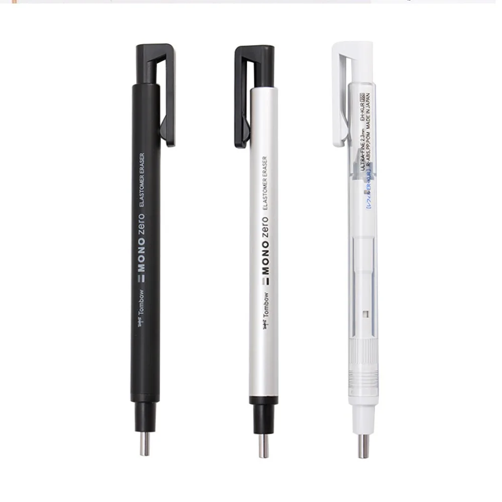 Круглый наконечник ластик наполняемая упаковка Ultrafine Pencil Rubber Perfect Revise детали Escolar Papelaria