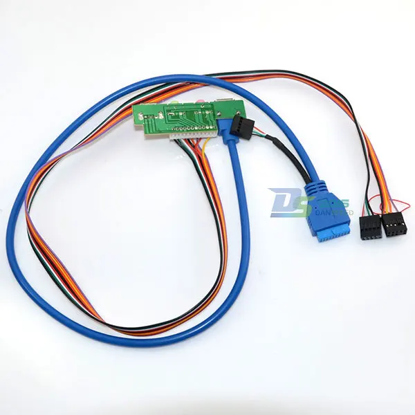 PC Computer Case Front Panel USB 3.0 +1.0 USB Audio Port Mic Earphone Lead Cablein Computer