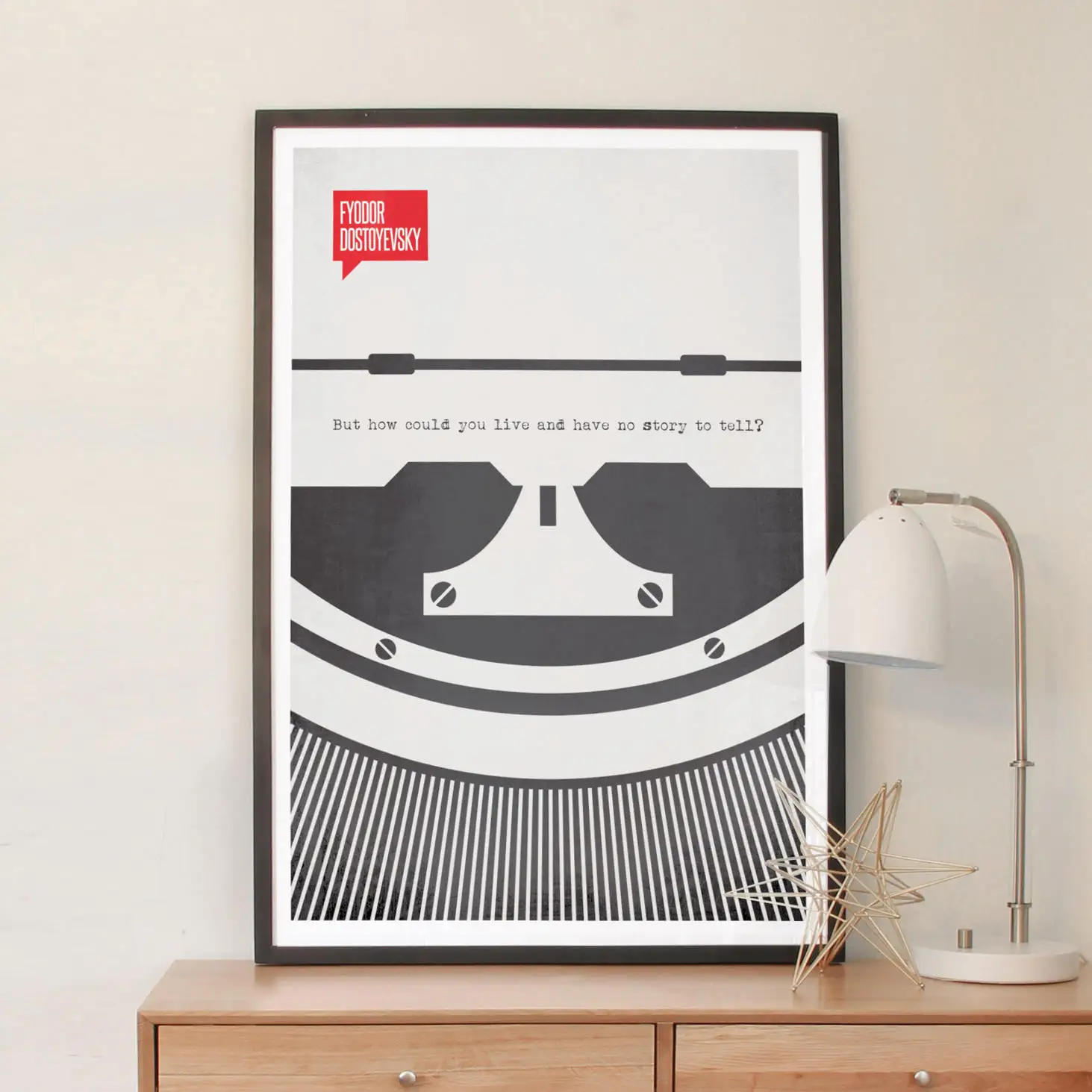 

Minimalist Quotation Print - Fyodor Dostoyevsky Wall Poster Hot Canvas Print