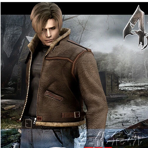 Re4 バイオ ハザード 4 レオン ケネディ の コス プレ男性の女性の ユニ セックス冬暖かい Pu フェ イク ファー コート ジャケット S 3xl革衣装 Coat Tweed Costume Pipecostume Sweater Aliexpress