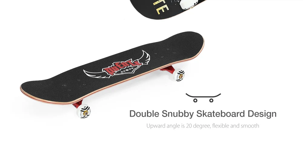 PUENTE 608 ABEC-9 взрослый четырехколесный двойной Snubby Maple скейтборд для развлечений