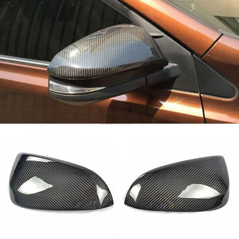 Car Side Door View Mirrors Carbon Fiber Replacment Cover For Toyota